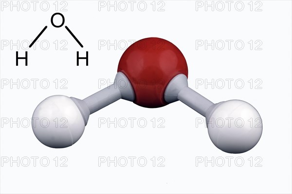 Water molecule model