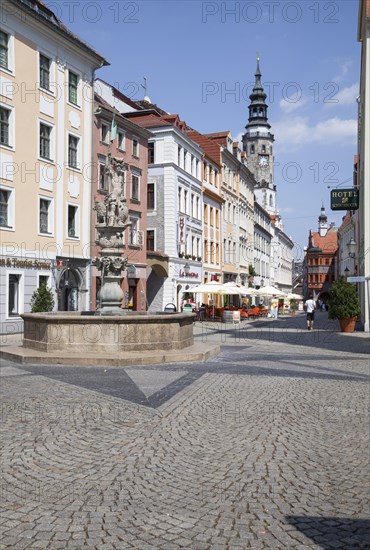 View from Obermarkt along Brüderstrasse street