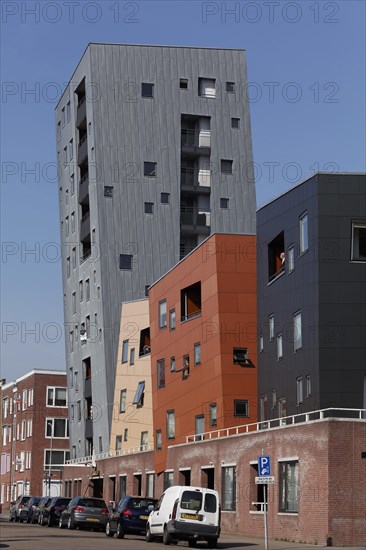 Modern apartment buildings