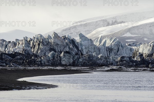 Detail view of Nathorstbreen Glacier