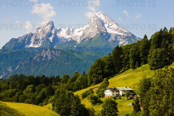 View towards Watzmann Mountain from Hochtal valley