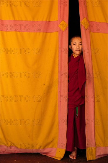 A young monk from Amitabha Monastery