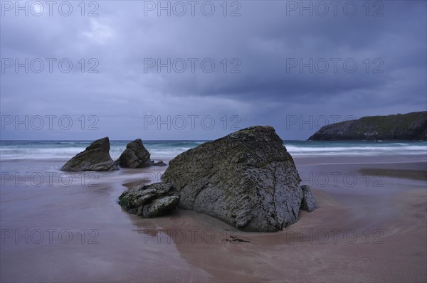 Dark clouds on the coast