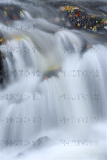 Waterfall in the Selke River in autumn