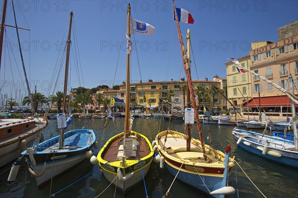 Harbour with historic boats