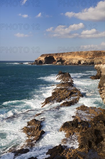 Rocky coast with the Mirador