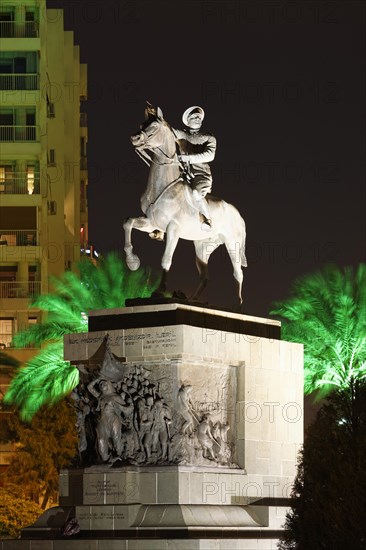 Atatuerk equestrian statue in Cumhuriyet Meydani square