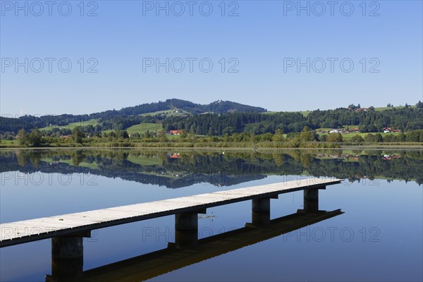 Jetty on Haslacher See lake