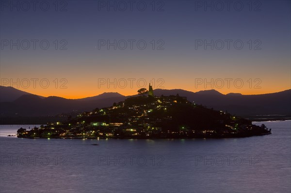 Janítzio Island in Lake Pátzcuaro