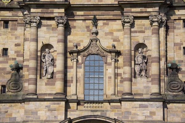 The holy martyrs Simplicius and Faustinus on St. Salvator Cathedral of Fulda