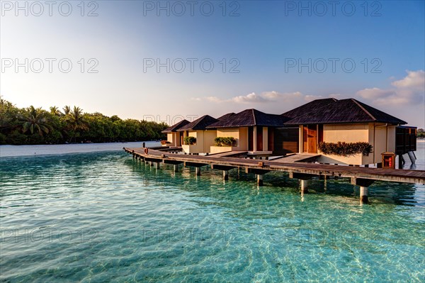 Water bungalows on Paradise Island