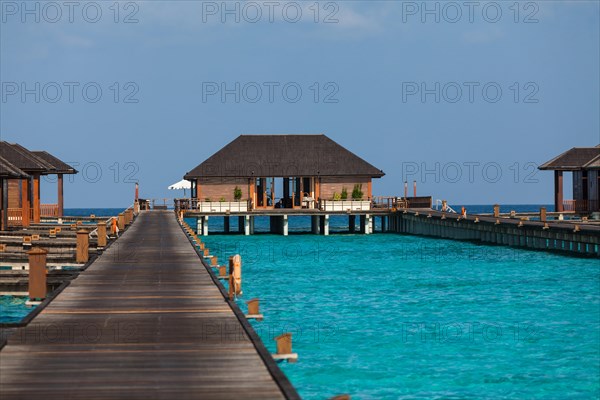 Water bungalows on Paradise Island