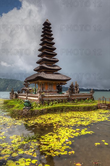 Pura Ulun Danu Bratan temple with a Balinese pagoda