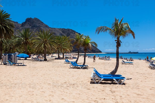 The sandy beach of Playa de las Teresitas