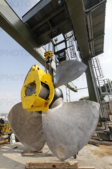 Construction site of the new hydropower plant in Rheinfelden