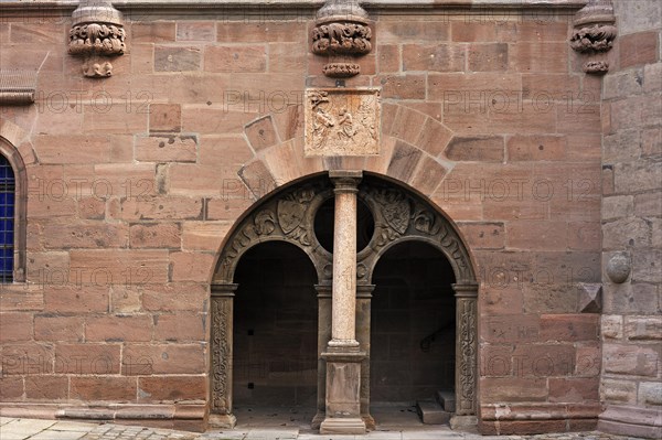 Entrance gate in the courtyard of Tucher Mansion