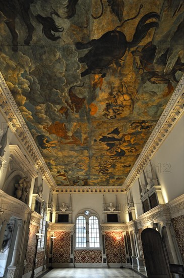 Restored Hirsvogel Hall with a canvas ceiling