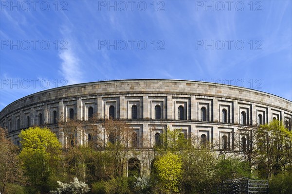 Frontal view of the former unfinished Congress Hall of the NSDAP 1933-1945