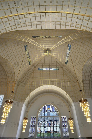 Stained glass windows by the artist Koloman Moser