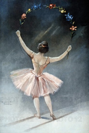 Dancing Girl with Flowers
