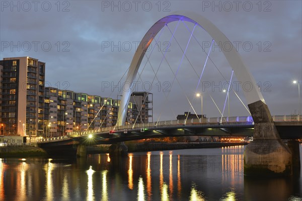 Clyde Arc with the River Clyde