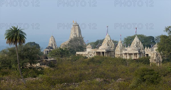 Kumbha Shyama Temple and Jain Temple in the foreground