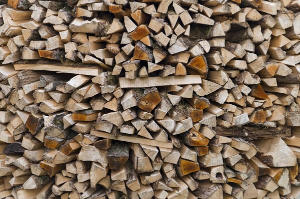 Stacked firewood