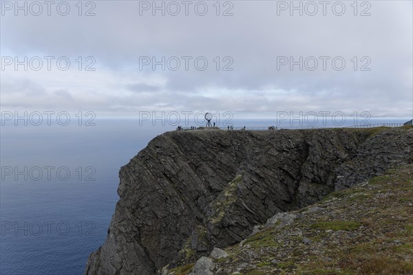 North Cape platform with a globe