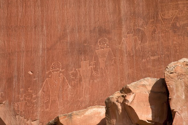 Fremont petroglyphs in Capitol Reef National Park