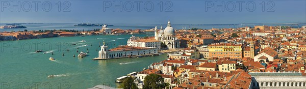 Panorama of Punta Della Dogana and Santa Maria della Salute on the Giudecca Canal