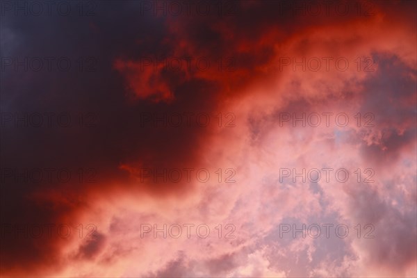Red clouds