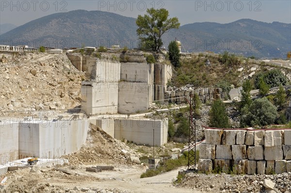 Travertine quarry