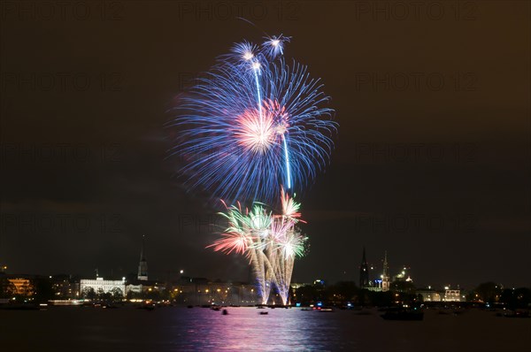 Fireworks at the Cherry Blossom Festival