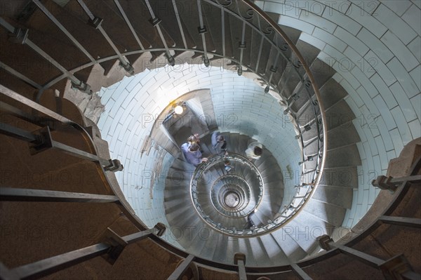 Staircase in the Phare d'Eckmuehl lighthouse