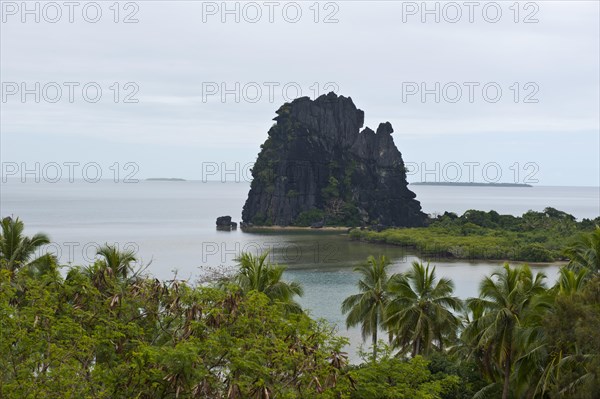 La Poule cliff in Hienghène on the east coast of Grande Terre