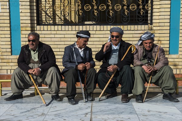 Local men in the bazaar of Sulaymaniyah