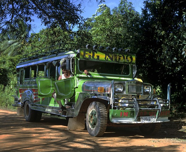 Jeepney with driver