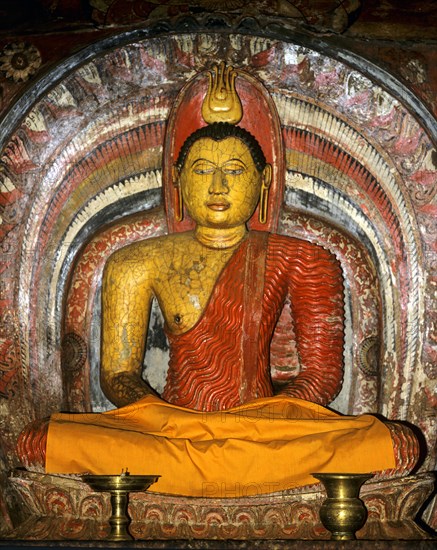 Seated Buddha in the shrine