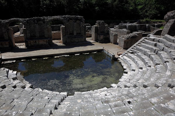Theatre in the ruins of the ancient city of Butrint