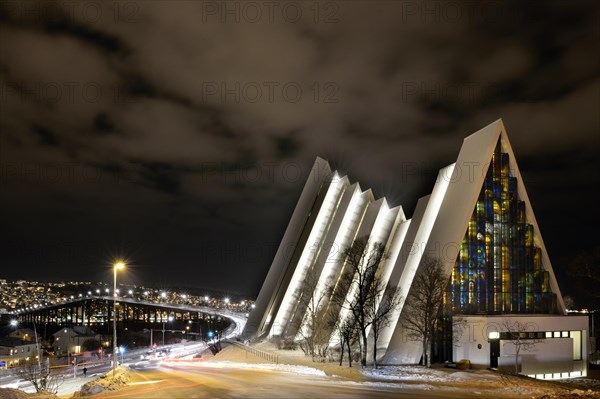 Arctic Cathedral at night