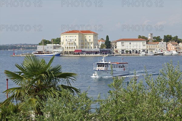 View of Porec from the Sveti Nikola island