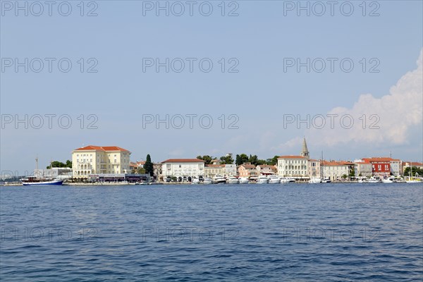 View of Porec from the Sveti Nikola island