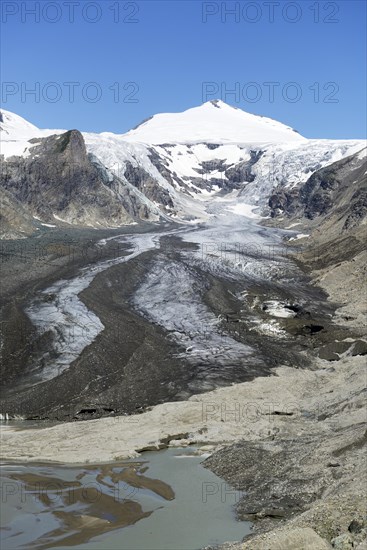 Glacial lake from the Pasterze Glacier