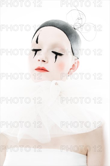 Fashion with a pierrot theme