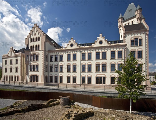 Archeological heritage site in front of Hoerder Burg Castle