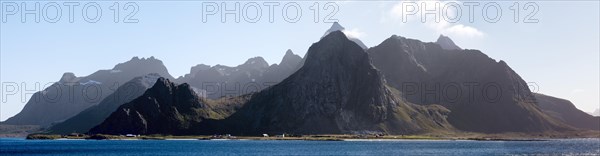 Mountain landscape with a fjord