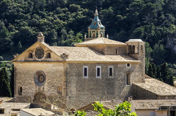 Townscape with the Charterhouse or the Royal Carthusian Monastery of Valldemossa