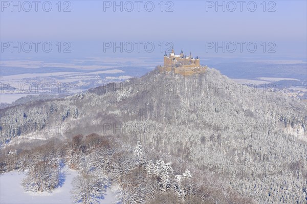 Burg Hohenzollern Castle in winter