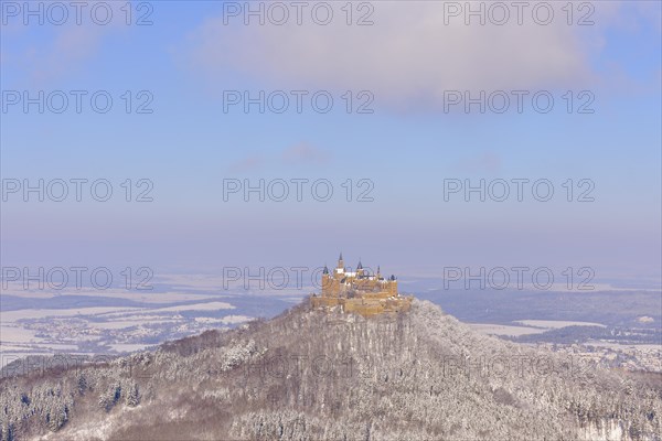 Burg Hohenzollern Castle in winter