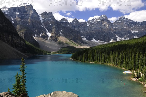 Moraine Lake in the Rocky Mountains